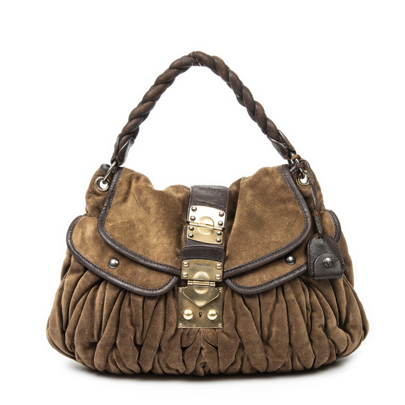 Miu Miu Coffer Double Pocket Hobo - Picture 1 of 9